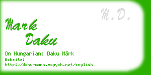 mark daku business card