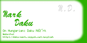 mark daku business card